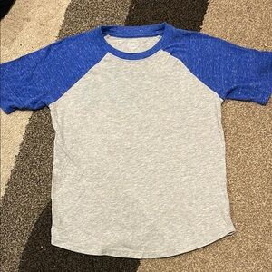 Kids Blue and Gray Raglan T-Shirt